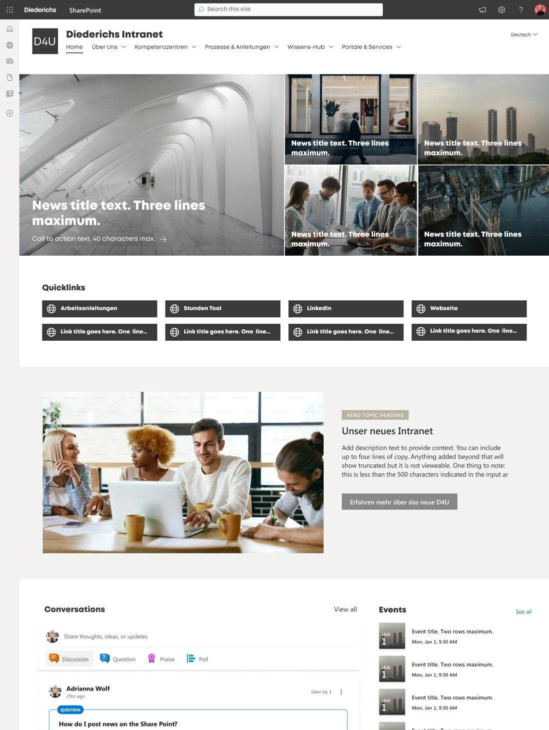 Diederichs Intranet